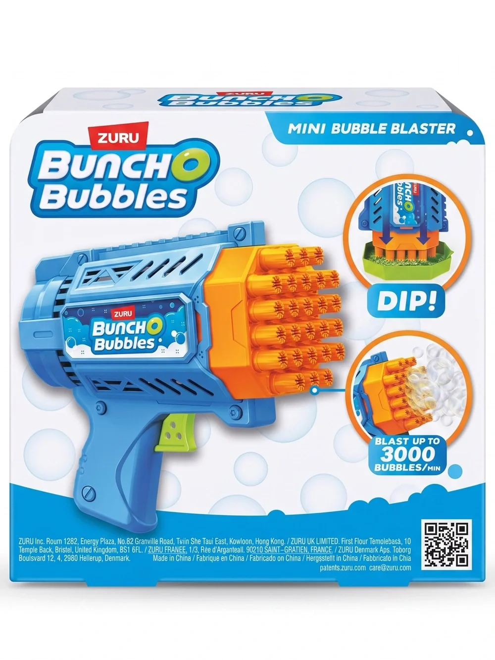 ZURU Bunch O Bubbles Motorized Mini Bubble Blaster - Blue & Orange